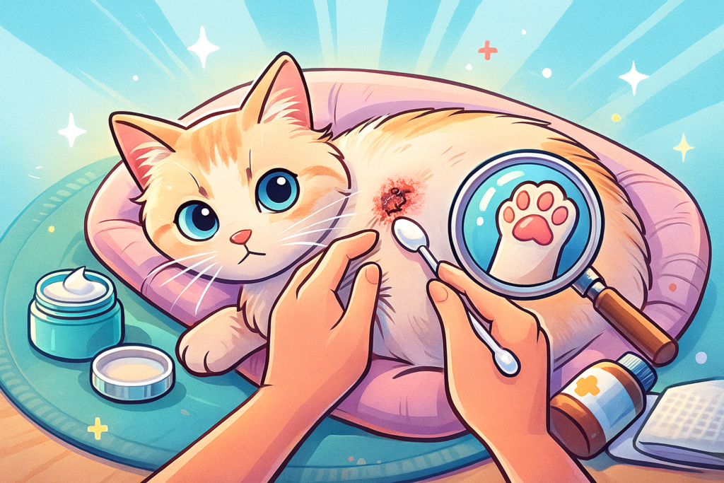 猫のかさぶた、病院に行くべき？写真でわかる「危険度チェック」と正しいケア