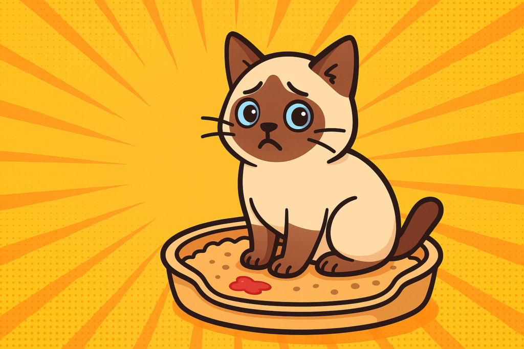 猫の血便「元気はある」なら様子見OK？緊急度判定と受診目安