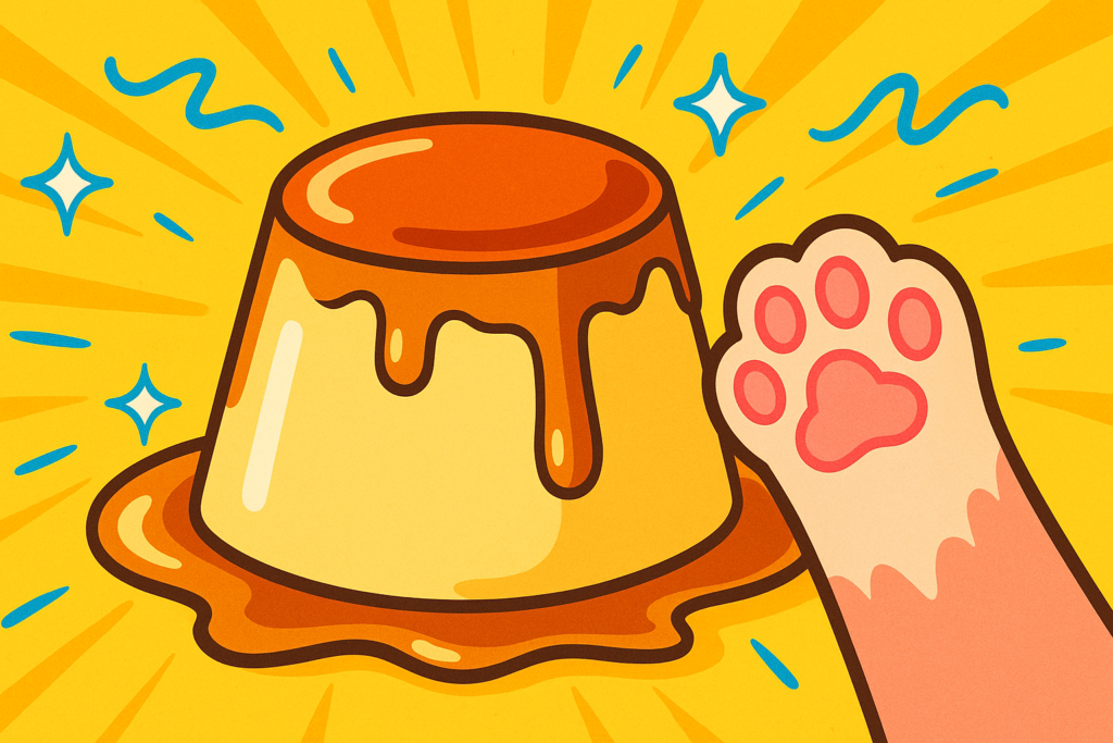 猫プリンが揺れない・崩れる人へ。失敗率0%の「黄金比レシピ」と型外し術