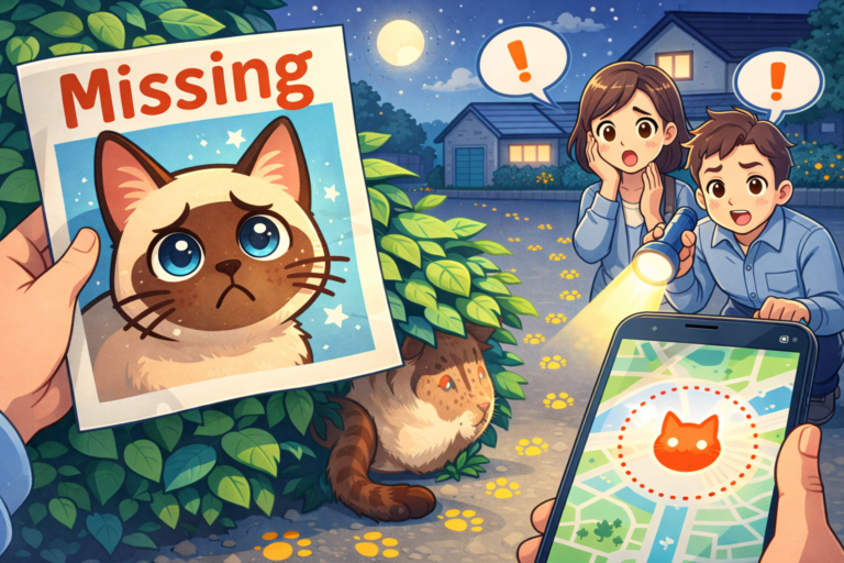 猫が脱走した直後の『半径150m・初動60分』捜索完全ガイド